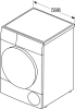 Сушильная машина  Bosch WTH85V9FPL  type WDT69