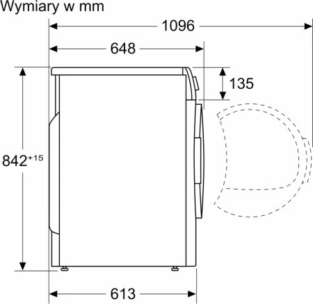 Сушильная машина Bosch WTH86277PL type WDT55